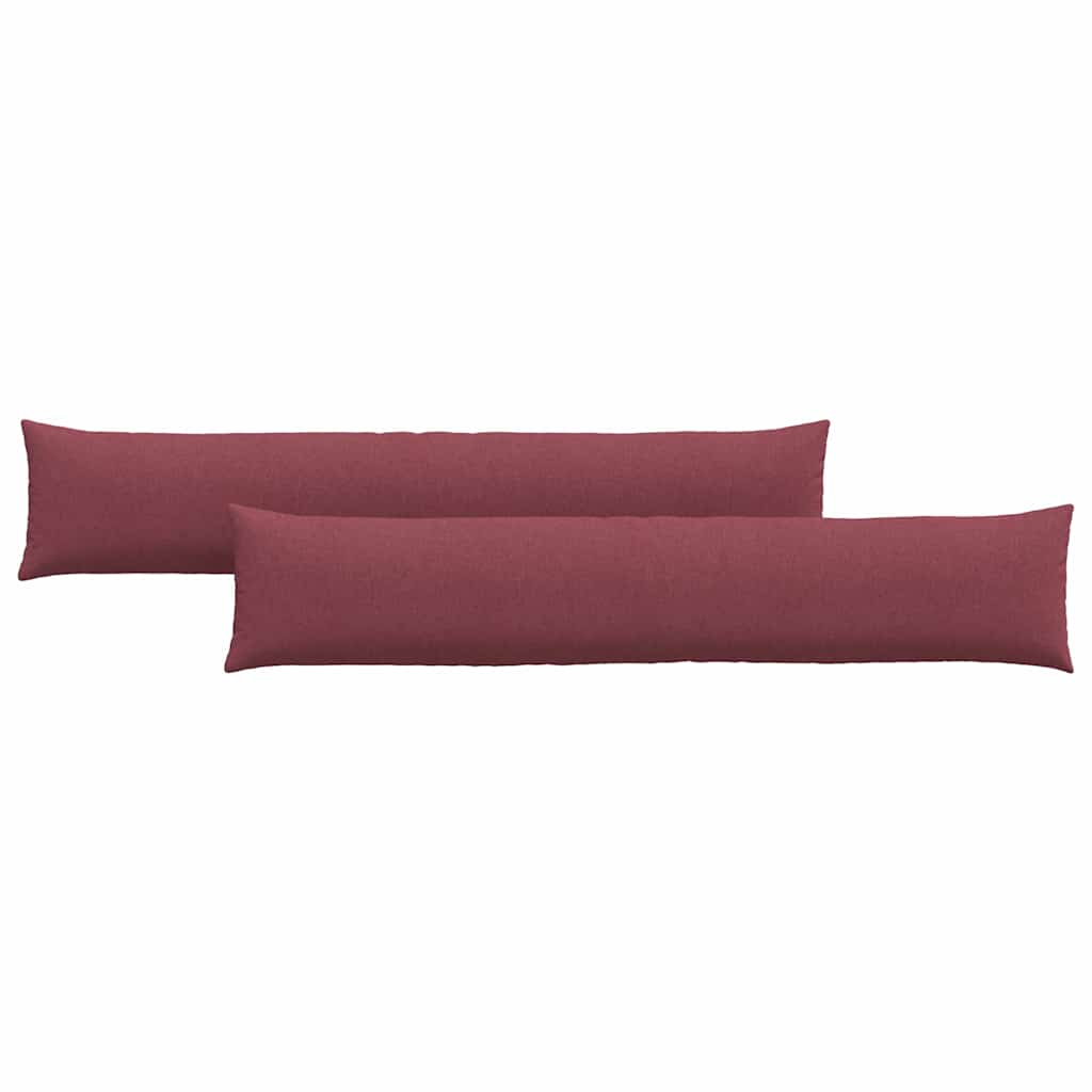 Kanapé párnák 2 pcs Bordó 200 x 40 cm szövet
