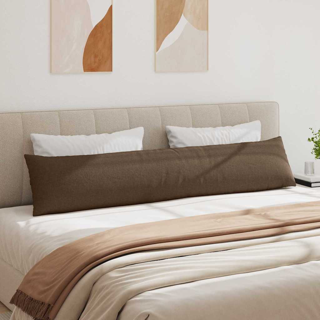 Kanapé párnák 2 pcs Barna 200 x 40 cm szövet
