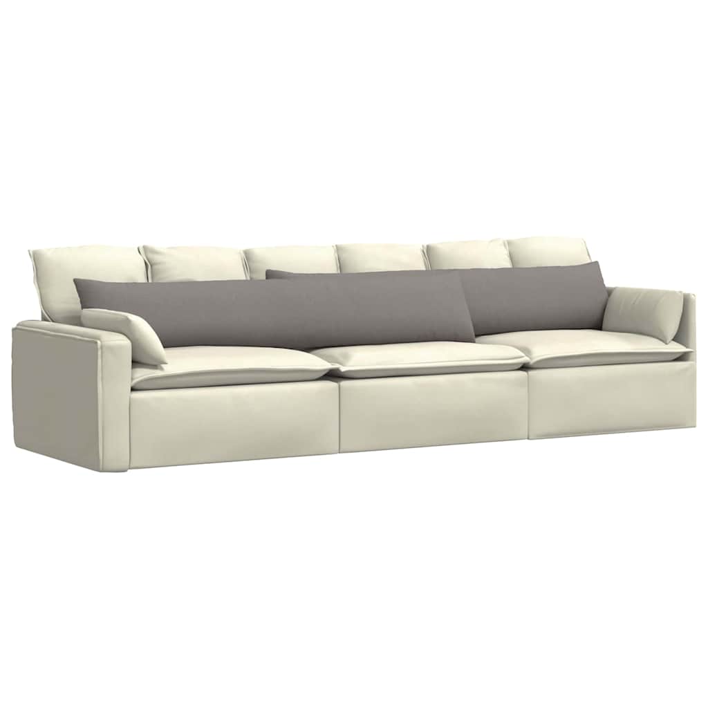 Kanapé párnák 2 pcs Tópszínű 200 x 40 cm szövet