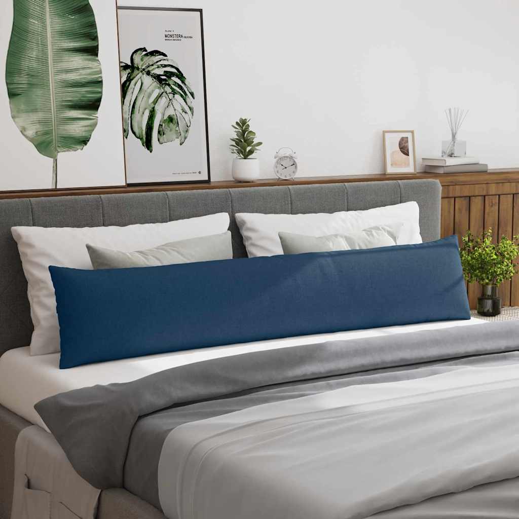 Kanapé párnák 2 pcs Kék 200 x 40 cm szövet