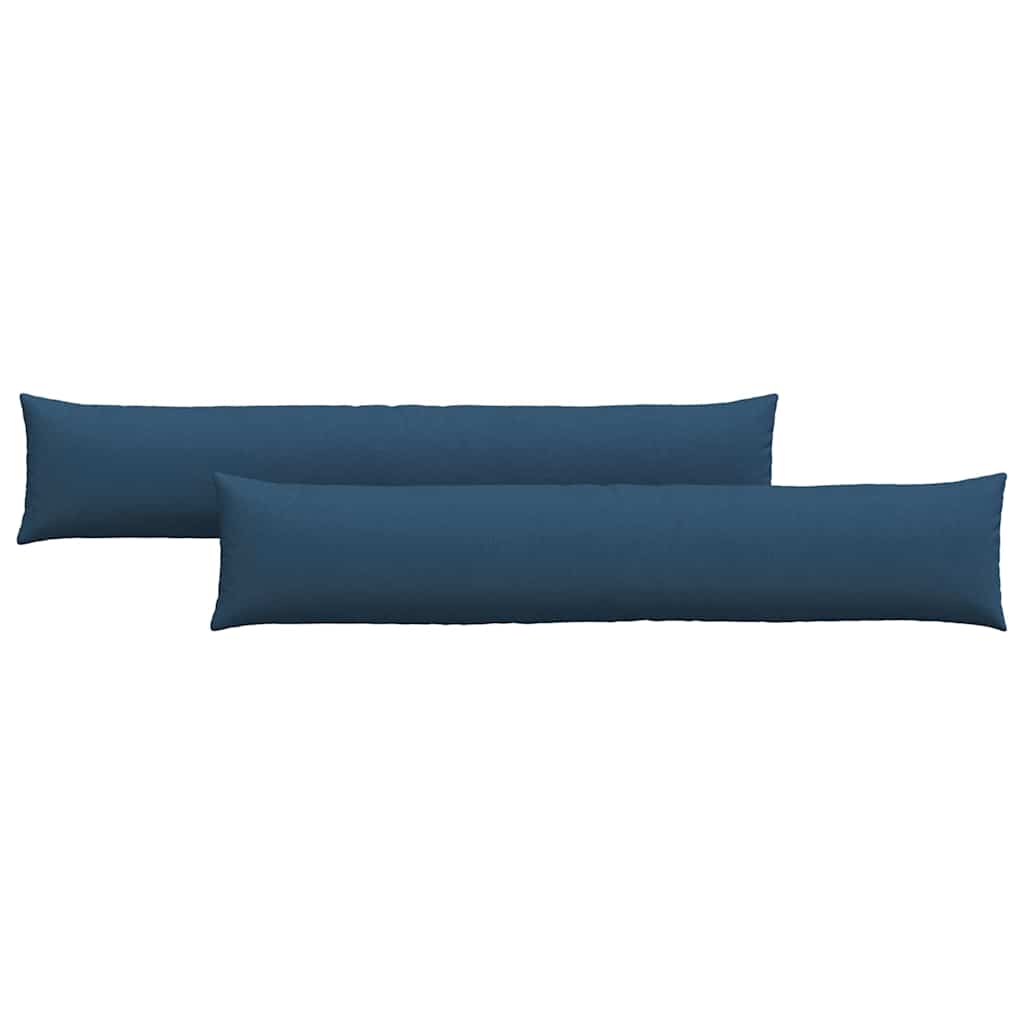 Kanapé párnák 2 pcs Kék 200 x 40 cm szövet