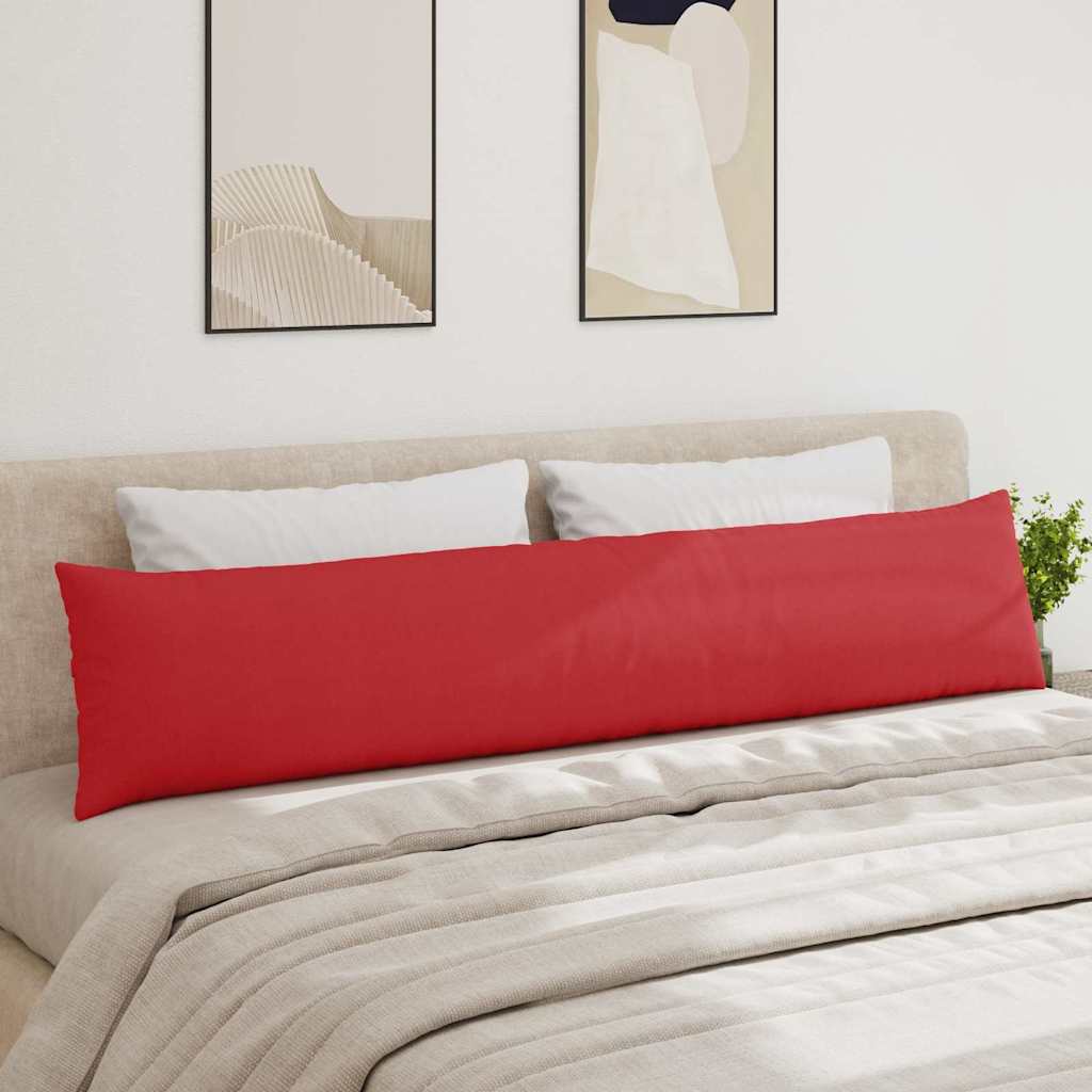 Kanapé párnák 2 pcs Piros 200 x 40 cm szövet