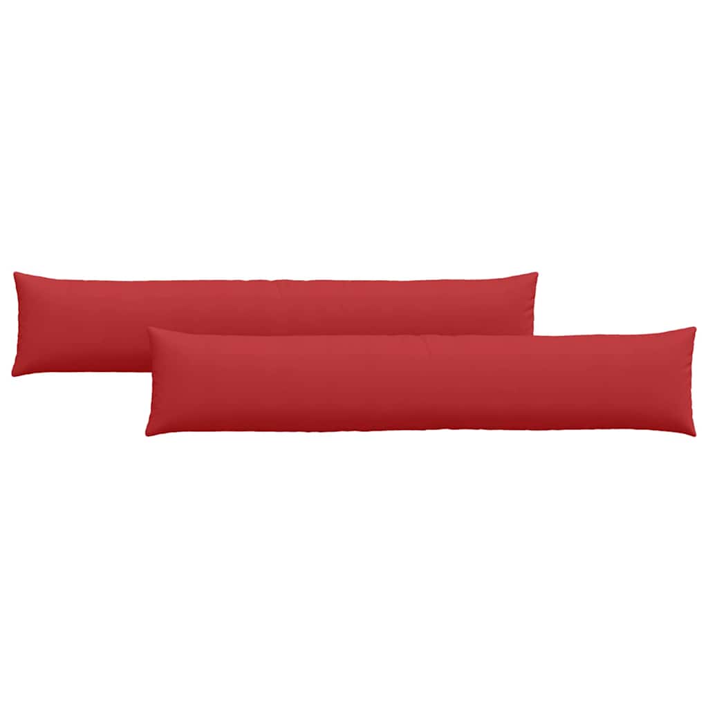 Kanapé párnák 2 pcs Piros 200 x 40 cm szövet