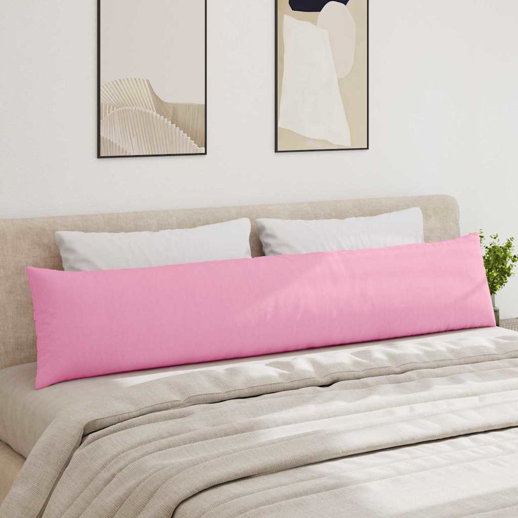 Kanapé párnák 2 pcs Rózsaszín 200 x 40 cm szövet