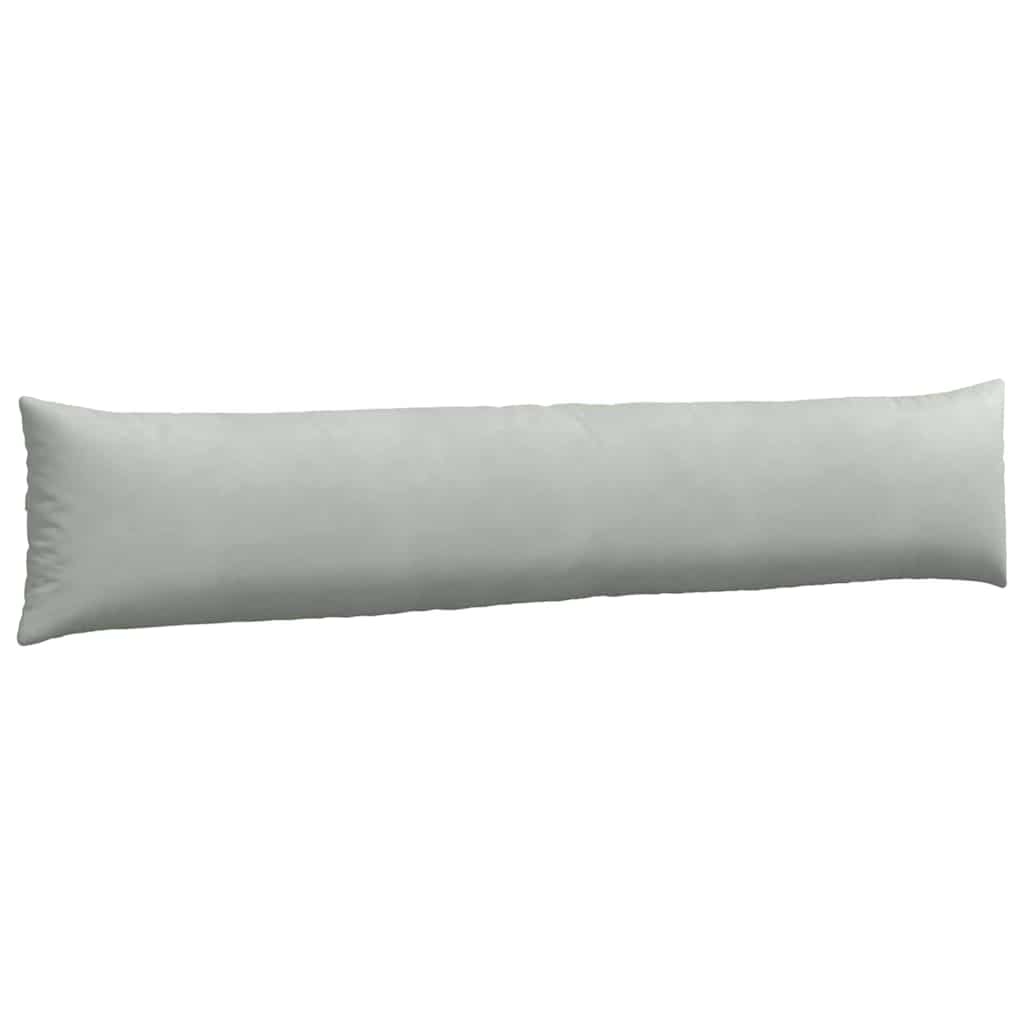 Kanapé párnák 2 pcs Világosszürke 200 x 40 cm Bársonyos szövet