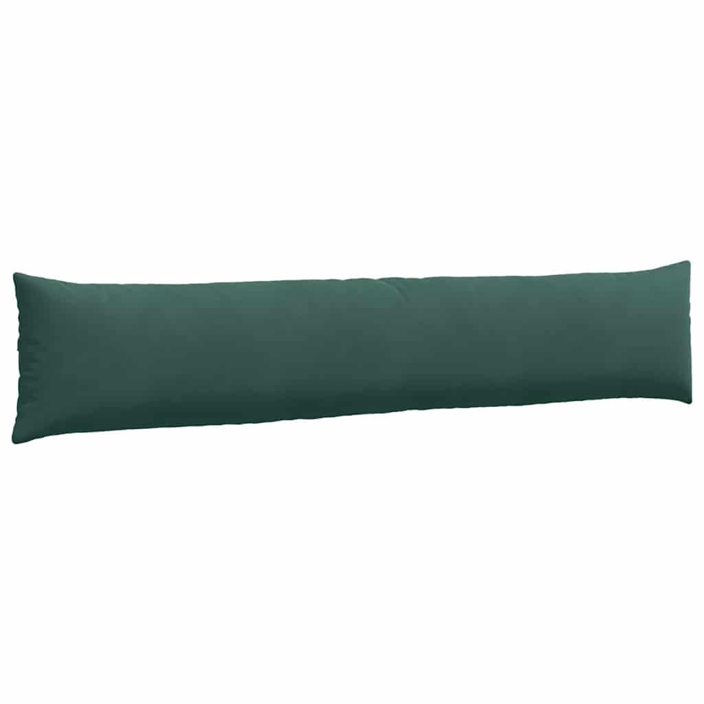 Kanapé párnák 2 pcs Sötétzöld 200 x 40 cm Bársonyos szövet