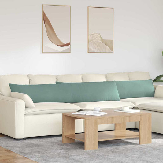 Kanapé párnák 2 pcs Tengeri Zöld 200 x 40 cm Bársonyos szövet