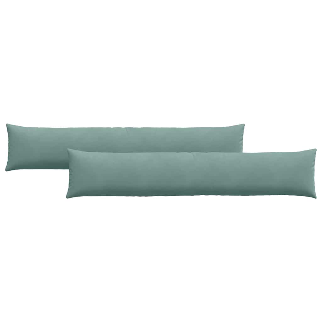 Kanapé párnák 2 pcs Tengeri Zöld 200 x 40 cm Bársonyos szövet