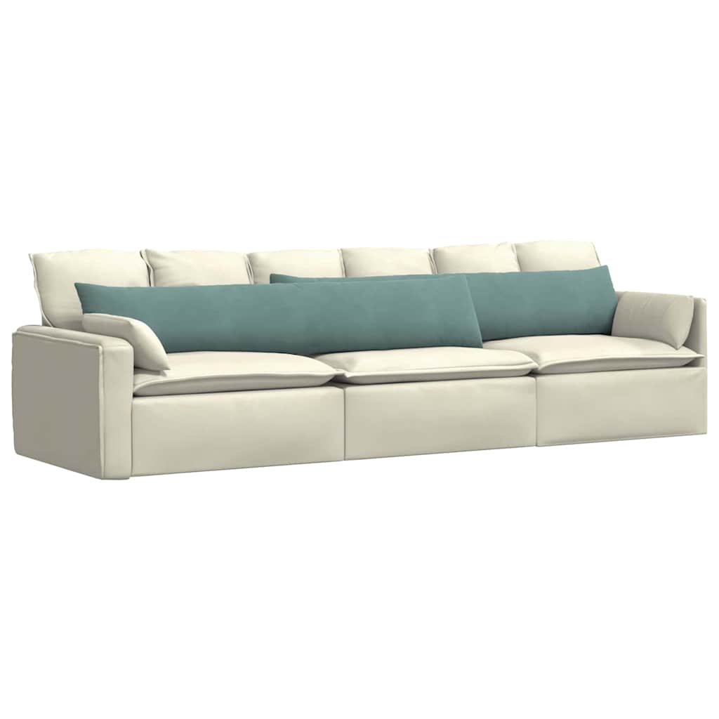 Kanapé párnák 2 pcs Tengeri Zöld 200 x 40 cm Bársonyos szövet