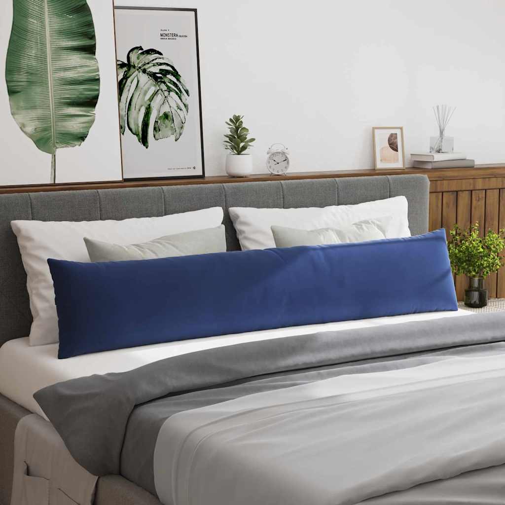 Kanapé párnák 2 pcs Rendőrségi kék 200 x 40 cm Bársonyos szövet