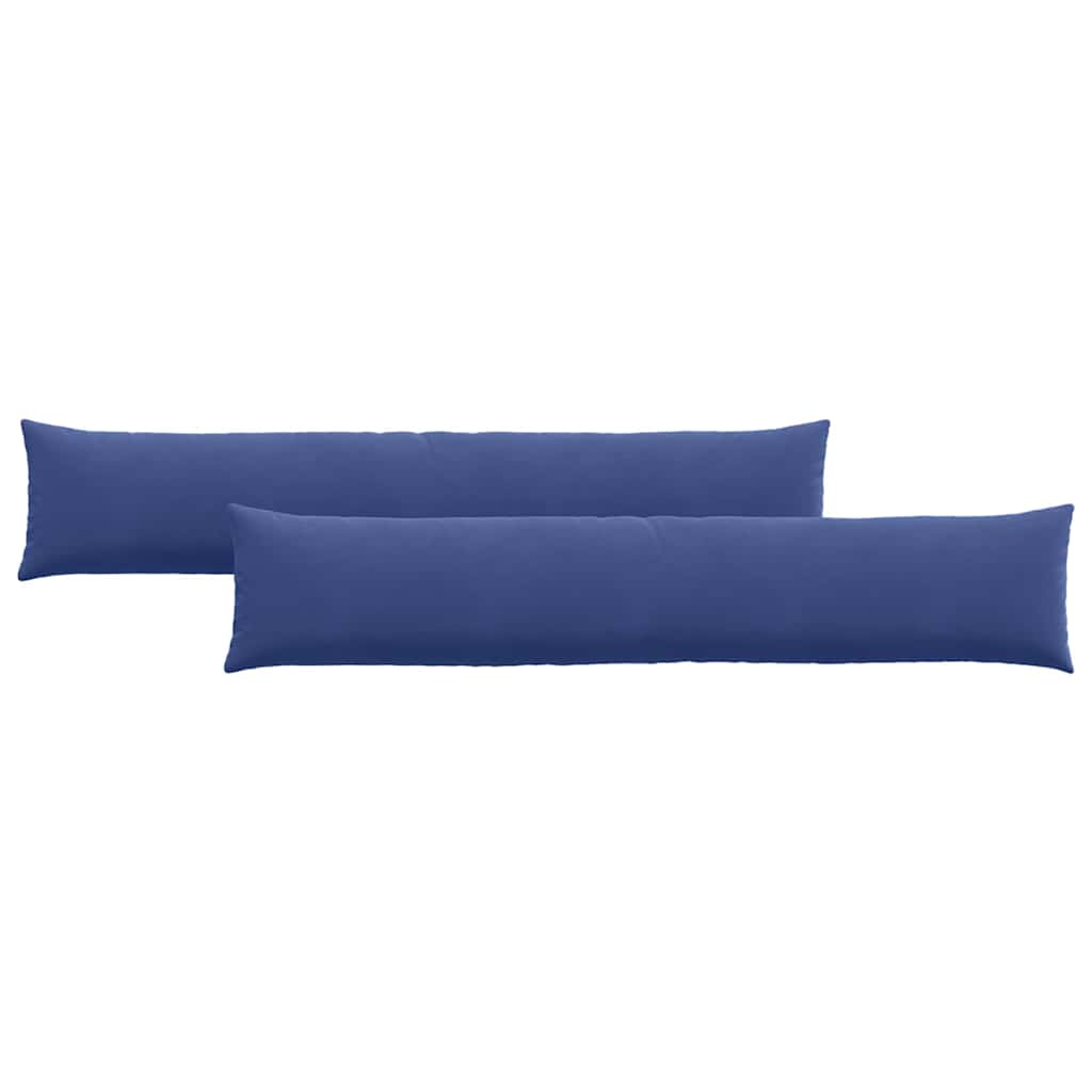 Kanapé párnák 2 pcs Rendőrségi kék 200 x 40 cm Bársonyos szövet