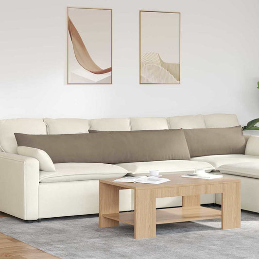 Kanapé párnák 2 pcs Tópszínű 200 x 40 cm szövet