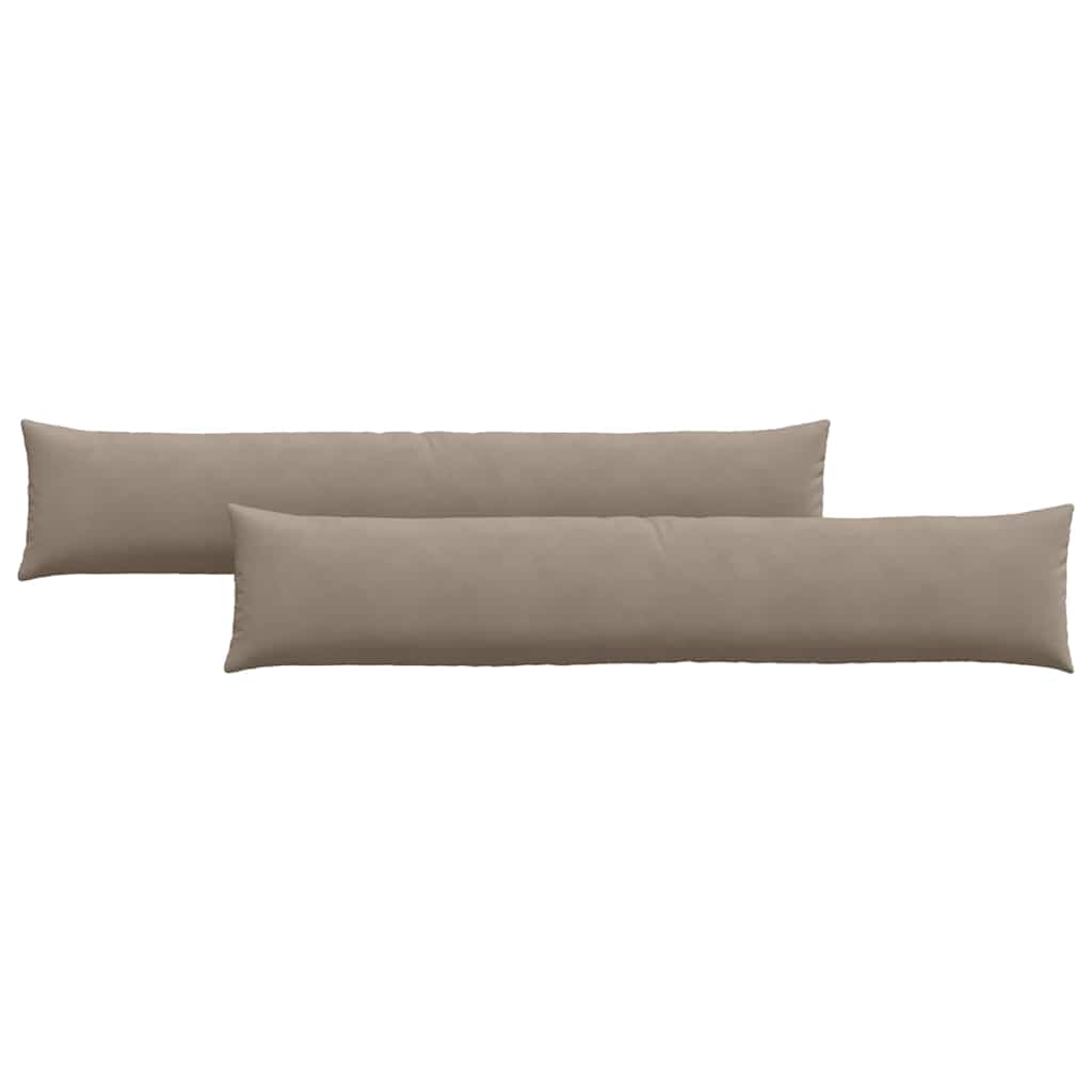 Kanapé párnák 2 pcs Tópszínű 200 x 40 cm szövet
