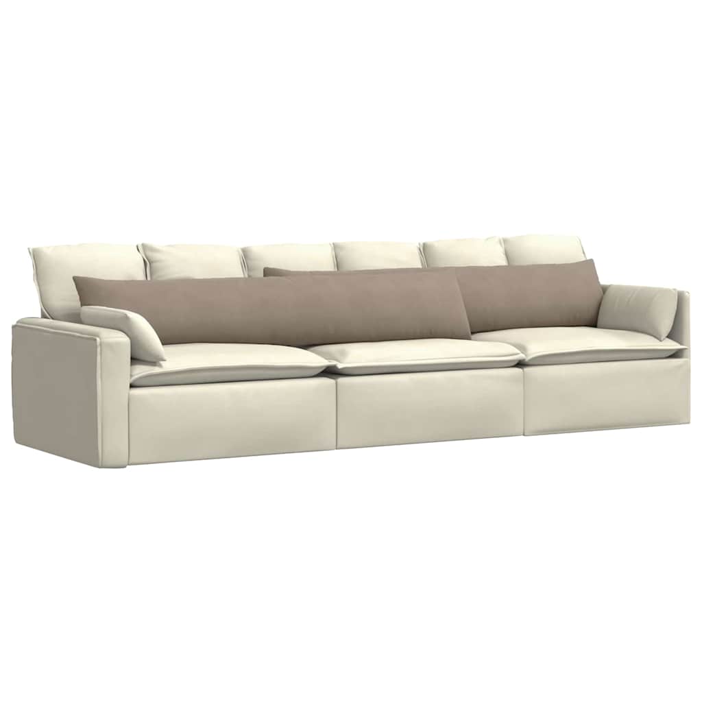 Kanapé párnák 2 pcs Tópszínű 200 x 40 cm szövet