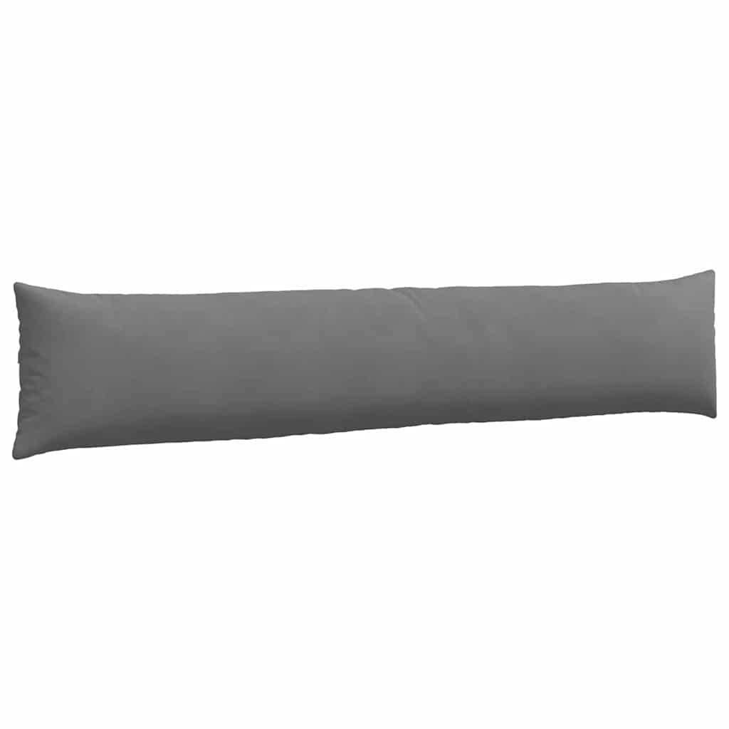 Kanapé párnák 2 pcs Sötétszürke 200 x 40 cm szövet