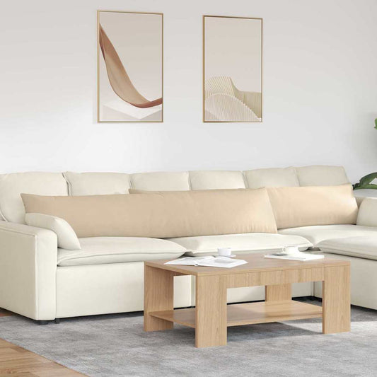 Kanapé párnák 2 pcs Krém 200 x 40 cm szövet