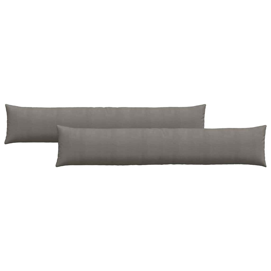 Kanapé párnák 2 pcs Világosszürke 200 x 40 cm Bársonyos szövet