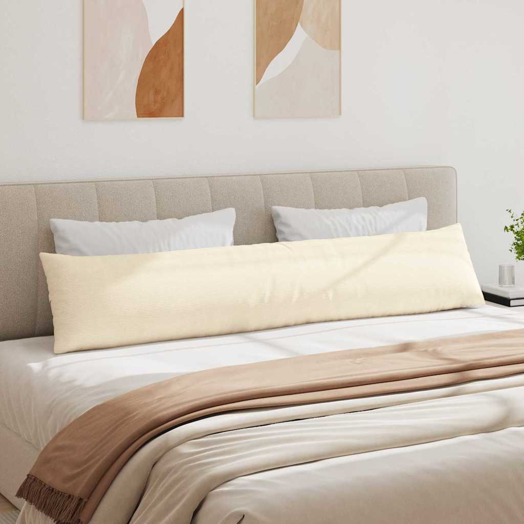 Kanapé párnák 2 pcs Krém 200 x 40 cm Bársonyos szövet