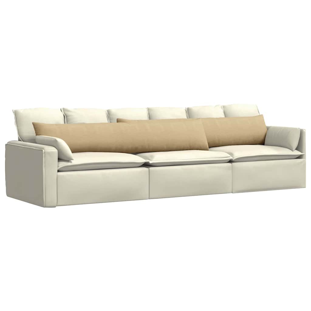 Kanapé párnák 2 pcs Szürke zöld 200 x 40 cm Bársonyos szövet