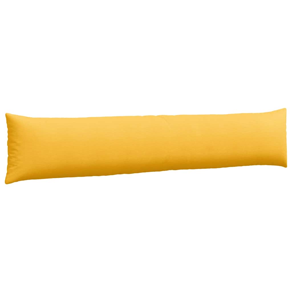 Kanapé párnák 2 pcs Világos sárga 200 x 40 cm Bársonyos szövet