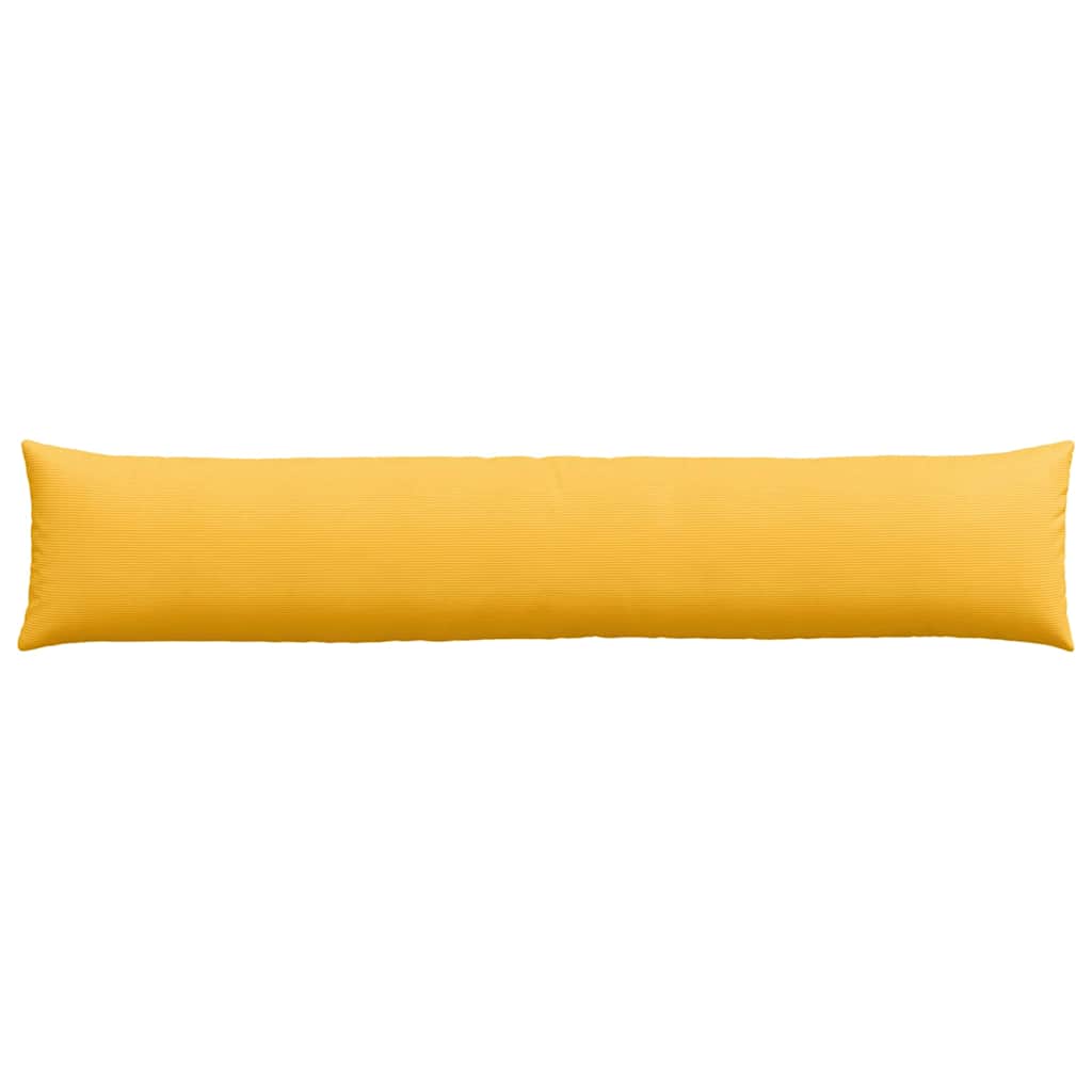 Kanapé párnák 2 pcs Világos sárga 200 x 40 cm Bársonyos szövet