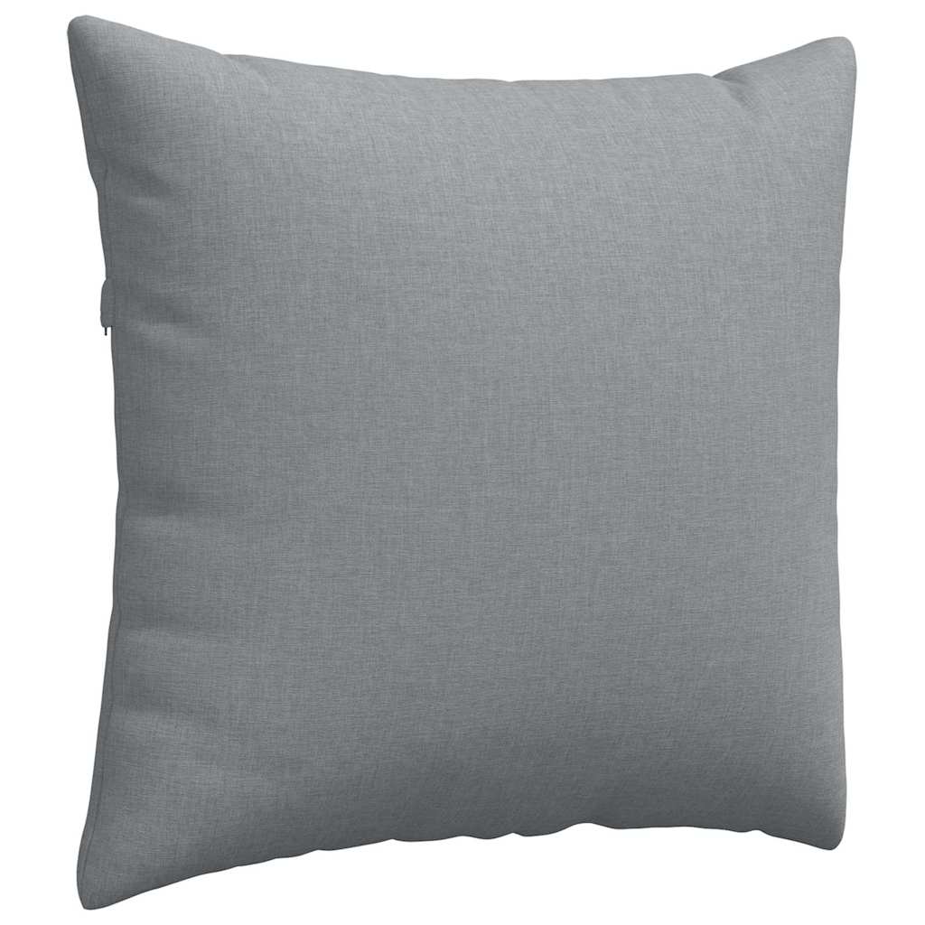 Kanapé párnák 2 pcs Világosszürke 45 x 45 cm szövet