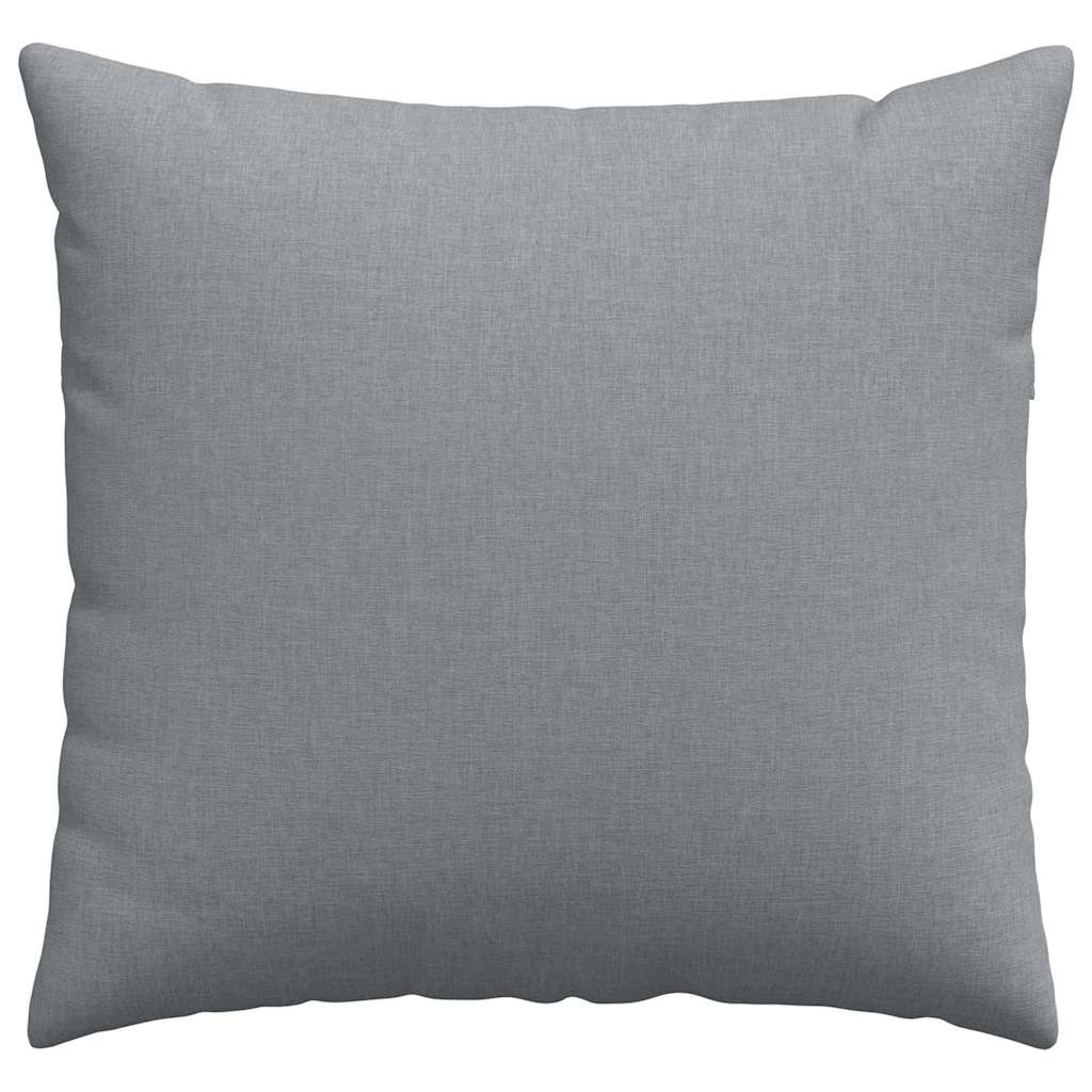 Kanapé párnák 2 pcs Világosszürke 45 x 45 cm szövet
