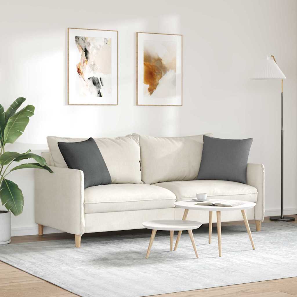 Kanapé párnák 2 pcs Sötétszürke 45 x 45 cm szövet