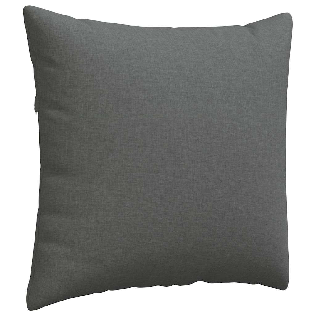 Kanapé párnák 2 pcs Sötétszürke 45 x 45 cm szövet