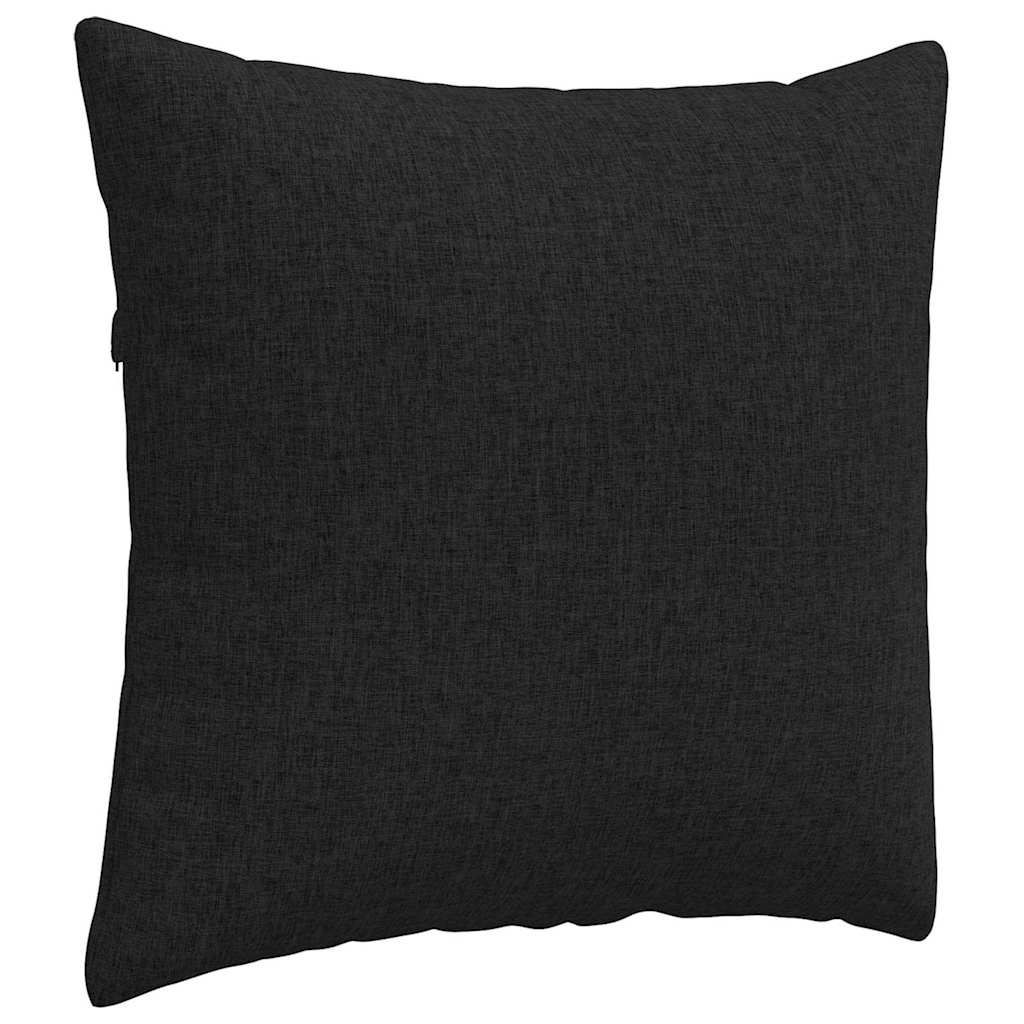 Kanapé párnák 2 pcs Fekete 45 x 45 cm szövet