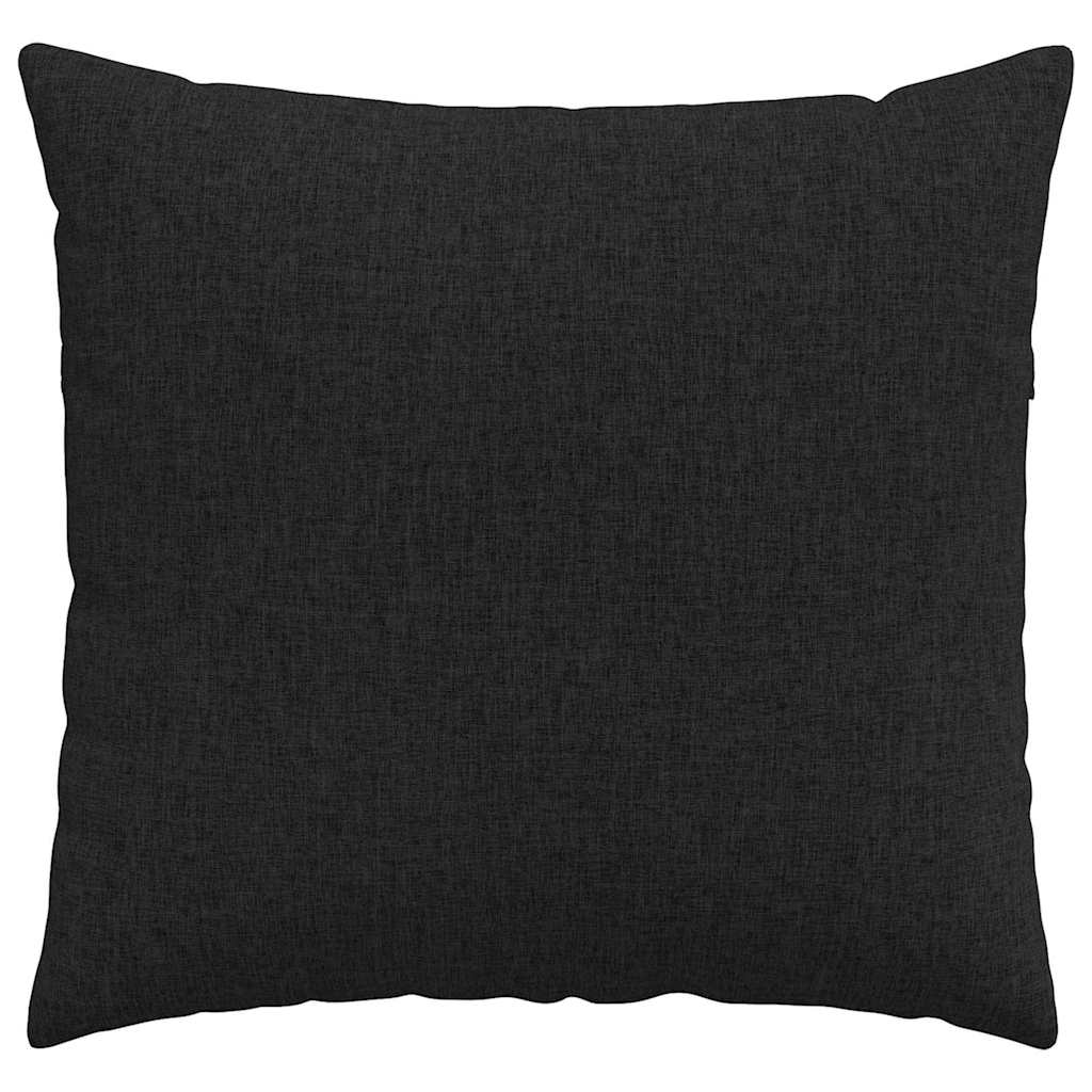 Kanapé párnák 2 pcs Fekete 45 x 45 cm szövet