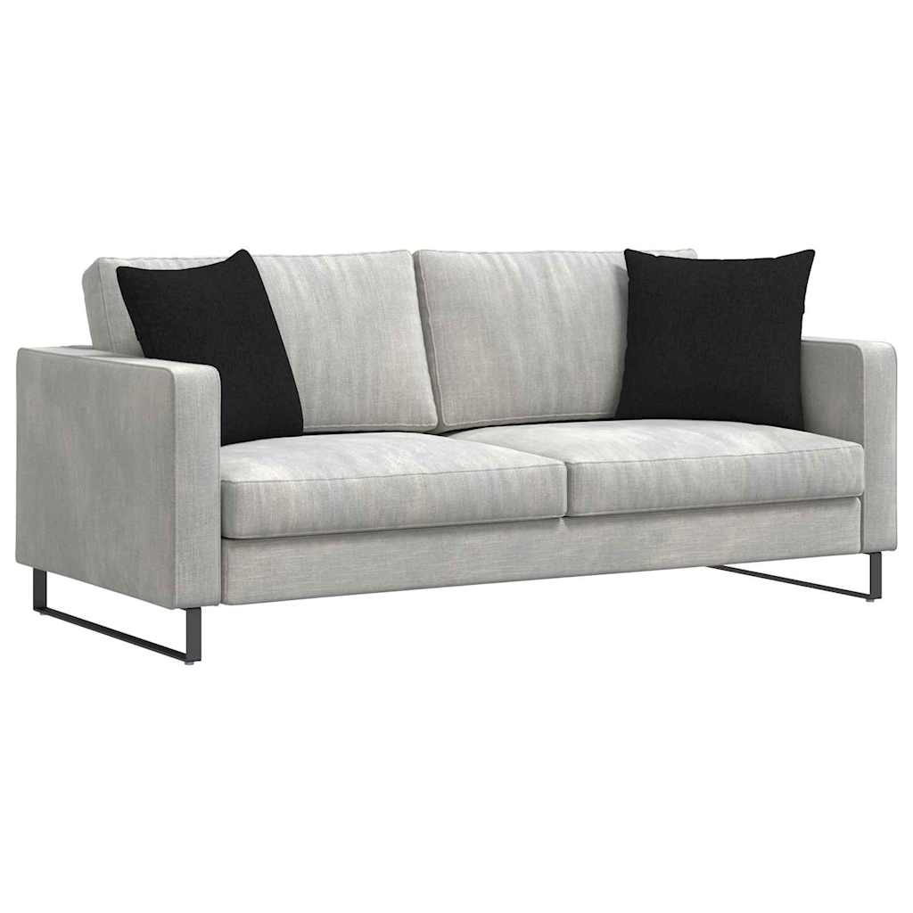 Kanapé párnák 2 pcs Fekete 45 x 45 cm szövet