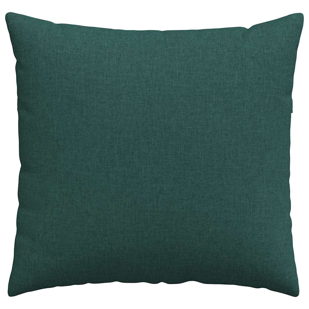 Kanapé párnák 2 pcs Sötétzöld 45 x 45 cm szövet