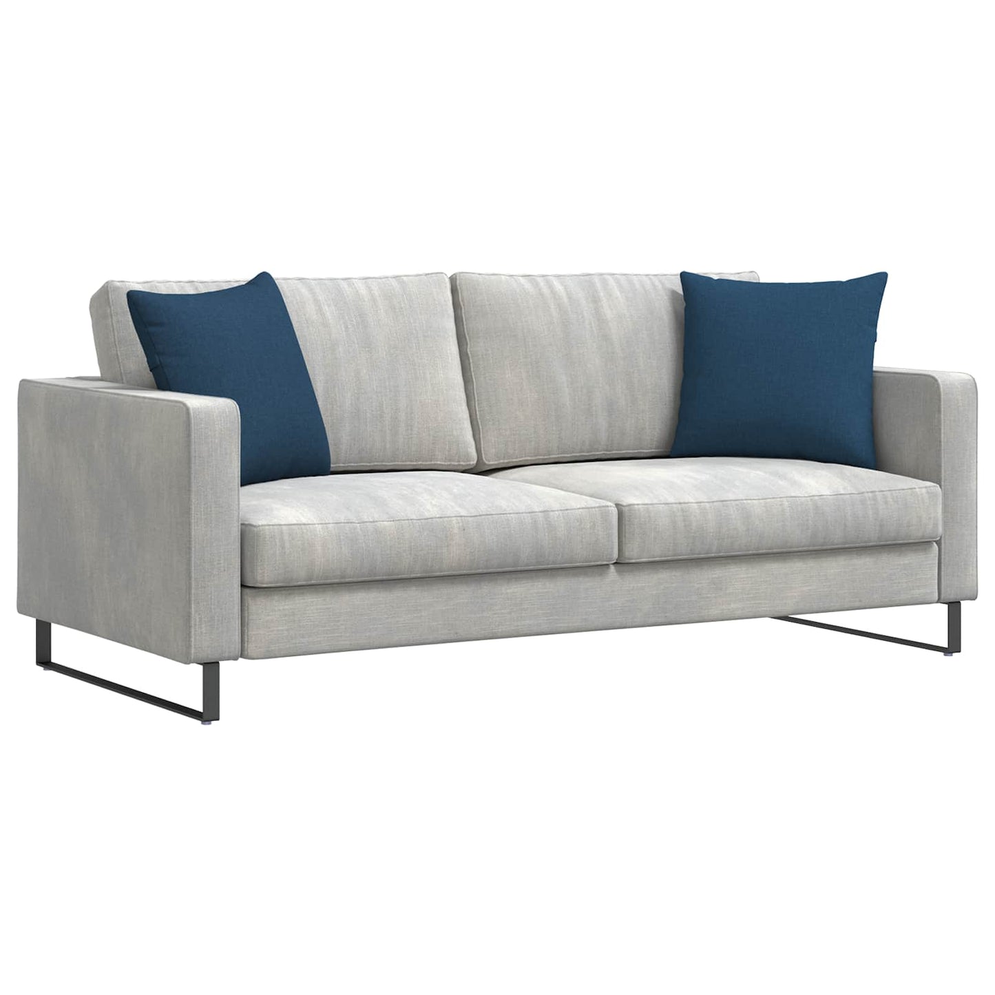 Kanapé párnák 2 pcs Kék 45 x 45 cm szövet