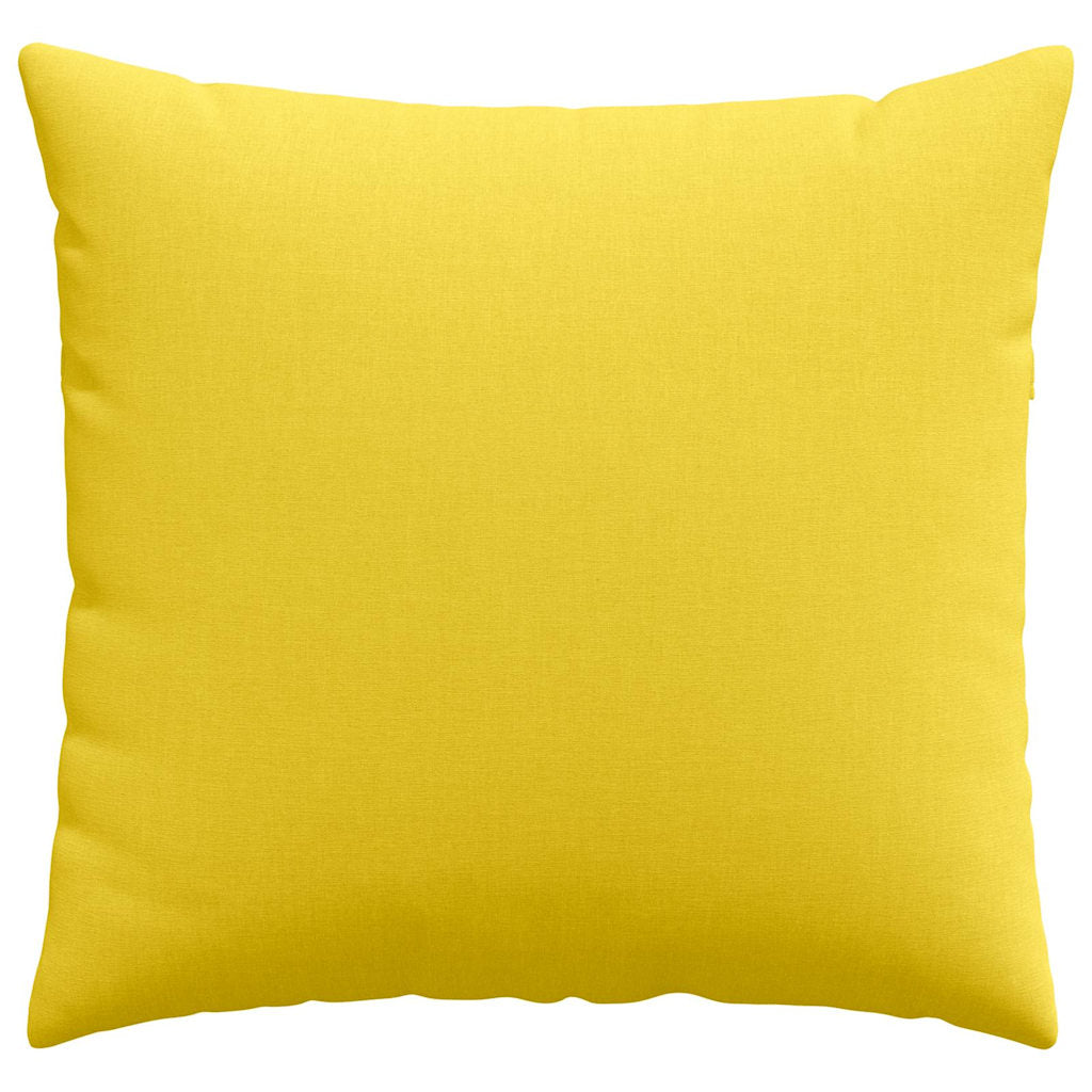 Kanapé párnák 2 pcs Világos sárga 45 x 45 cm szövet