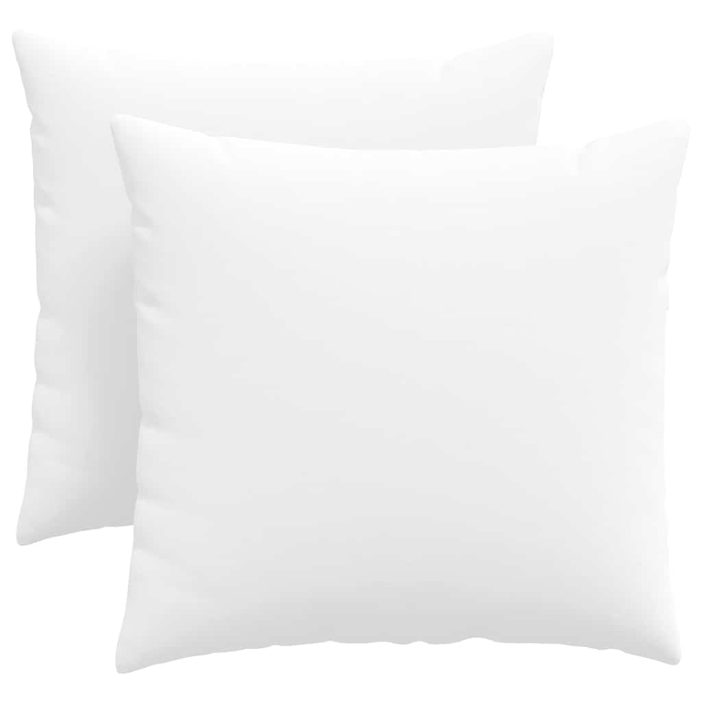 Kanapé párnák 2 pcs Fehér 45 x 45 cm szövet