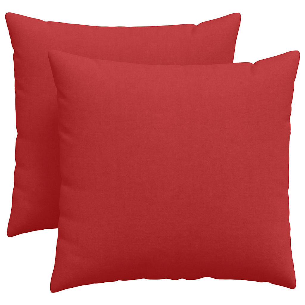 Kanapé párnák 2 pcs Piros 45 x 45 cm szövet