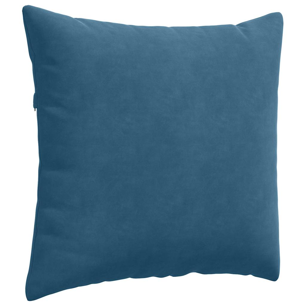 Kanapé párnák 2 pcs Kék 45 x 45 cm Bársonyos szövet