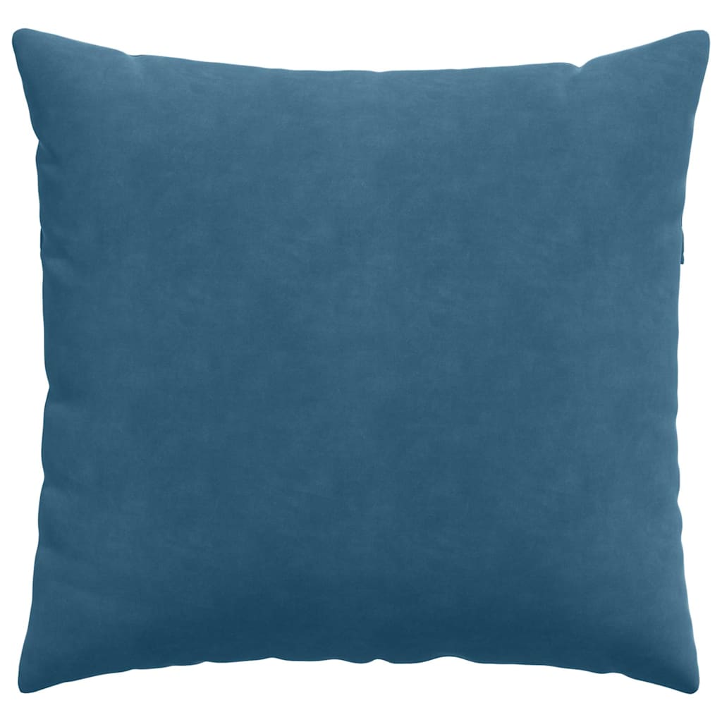 Kanapé párnák 2 pcs Kék 45 x 45 cm Bársonyos szövet