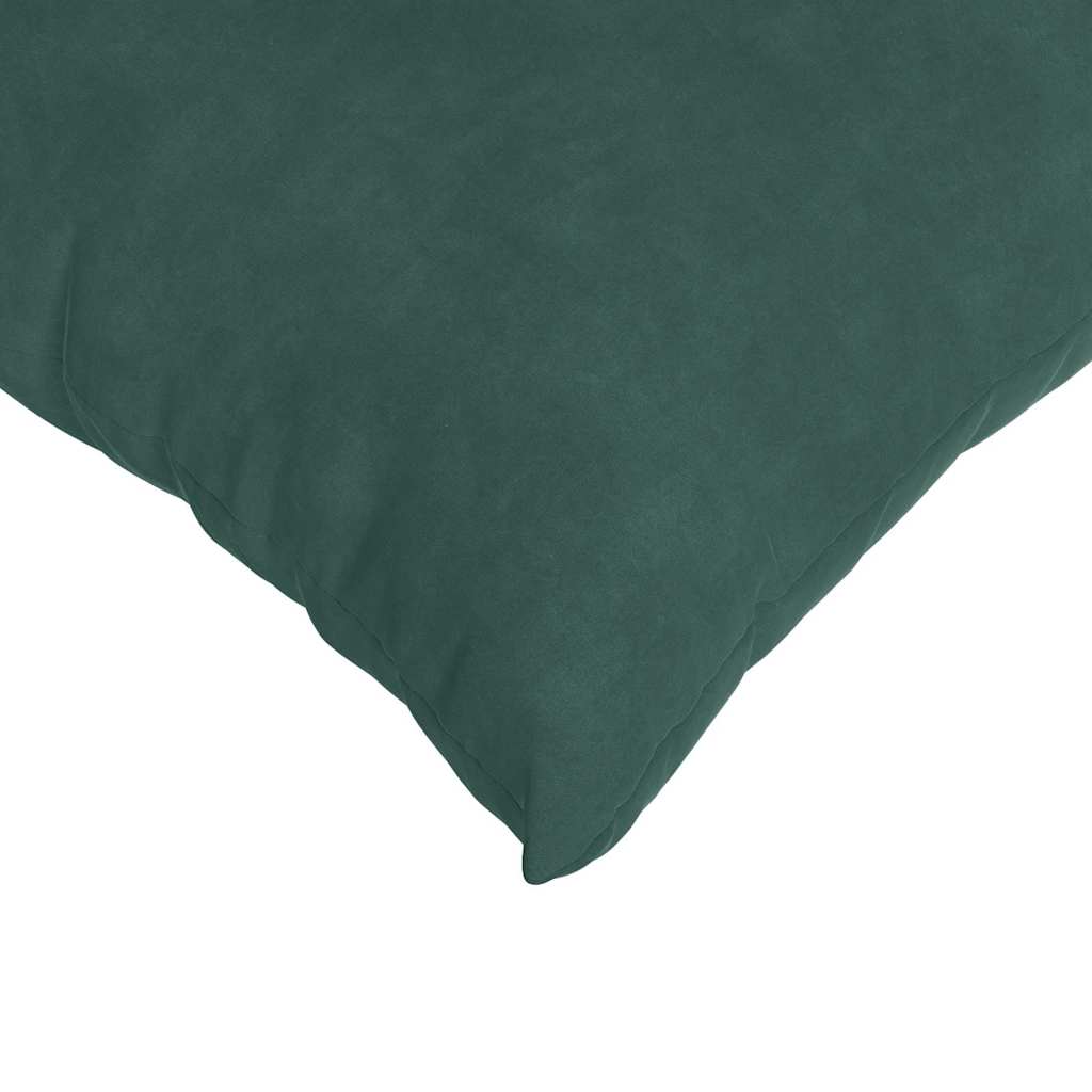 Kanapé párnák 2 pcs Sötétzöld 45 x 45 cm Bársonyos szövet