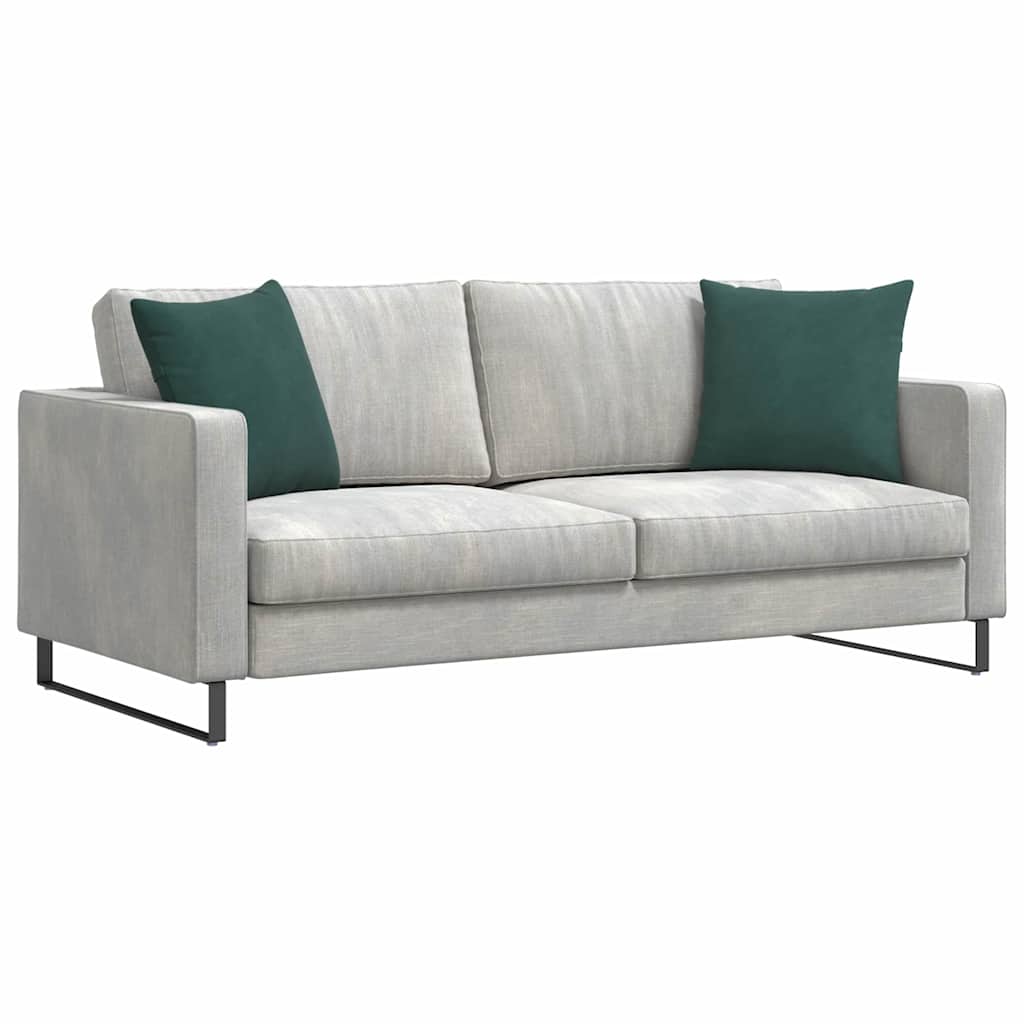 Kanapé párnák 2 pcs Sötétzöld 45 x 45 cm Bársonyos szövet