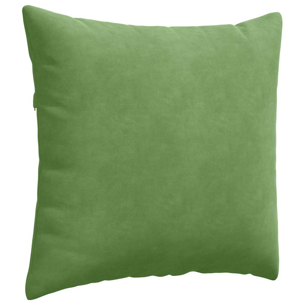 Kanapé párnák 2 pcs Világos zöld 45 x 45 cm Bársonyos szövet