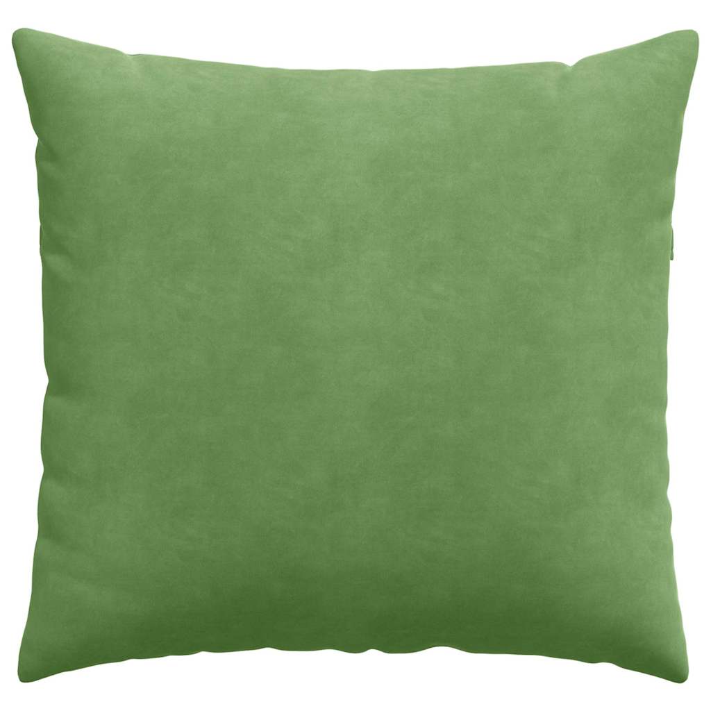 Kanapé párnák 2 pcs Világos zöld 45 x 45 cm Bársonyos szövet