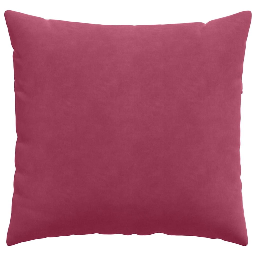 Kanapé párnák 2 pcs Bordó 45 x 45 cm Bársonyos szövet