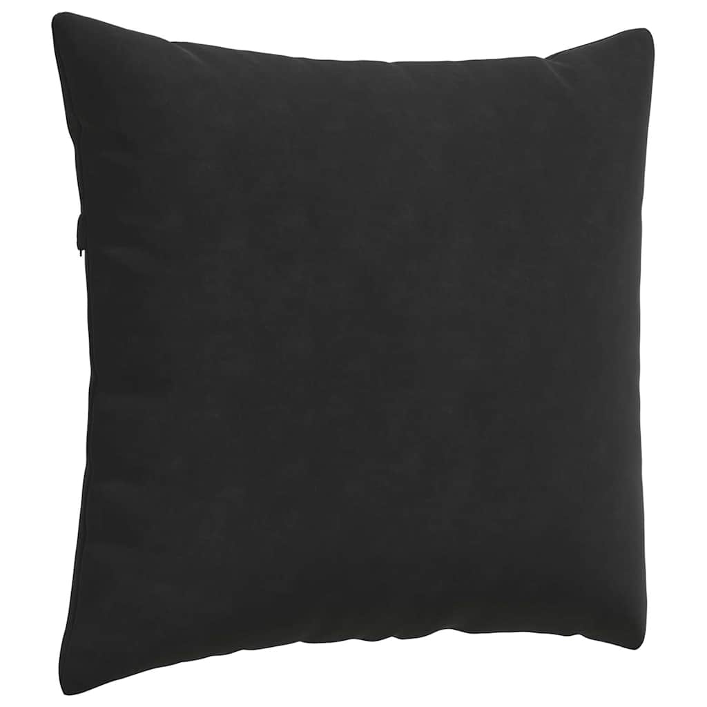 Kanapé párnák 2 pcs Fekete 45 x 45 cm Bársonyos szövet