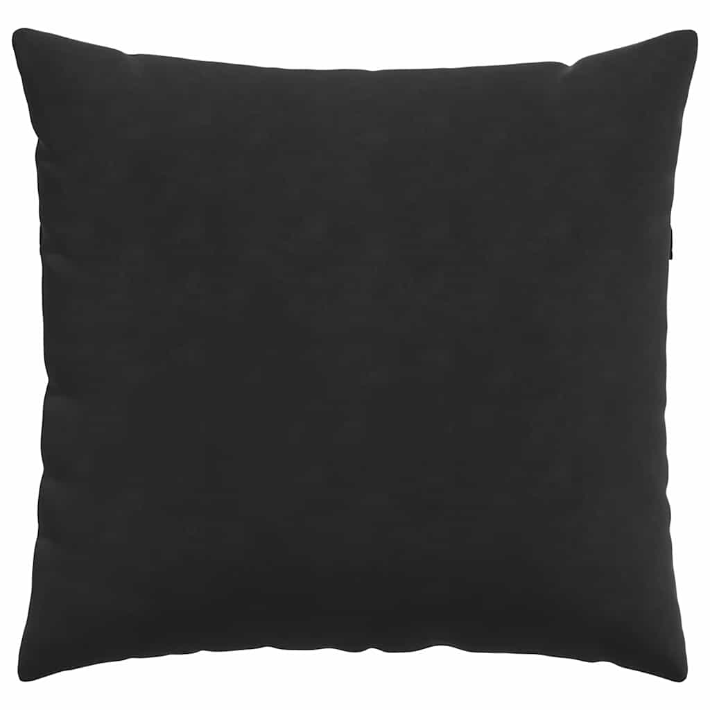 Kanapé párnák 2 pcs Fekete 45 x 45 cm Bársonyos szövet