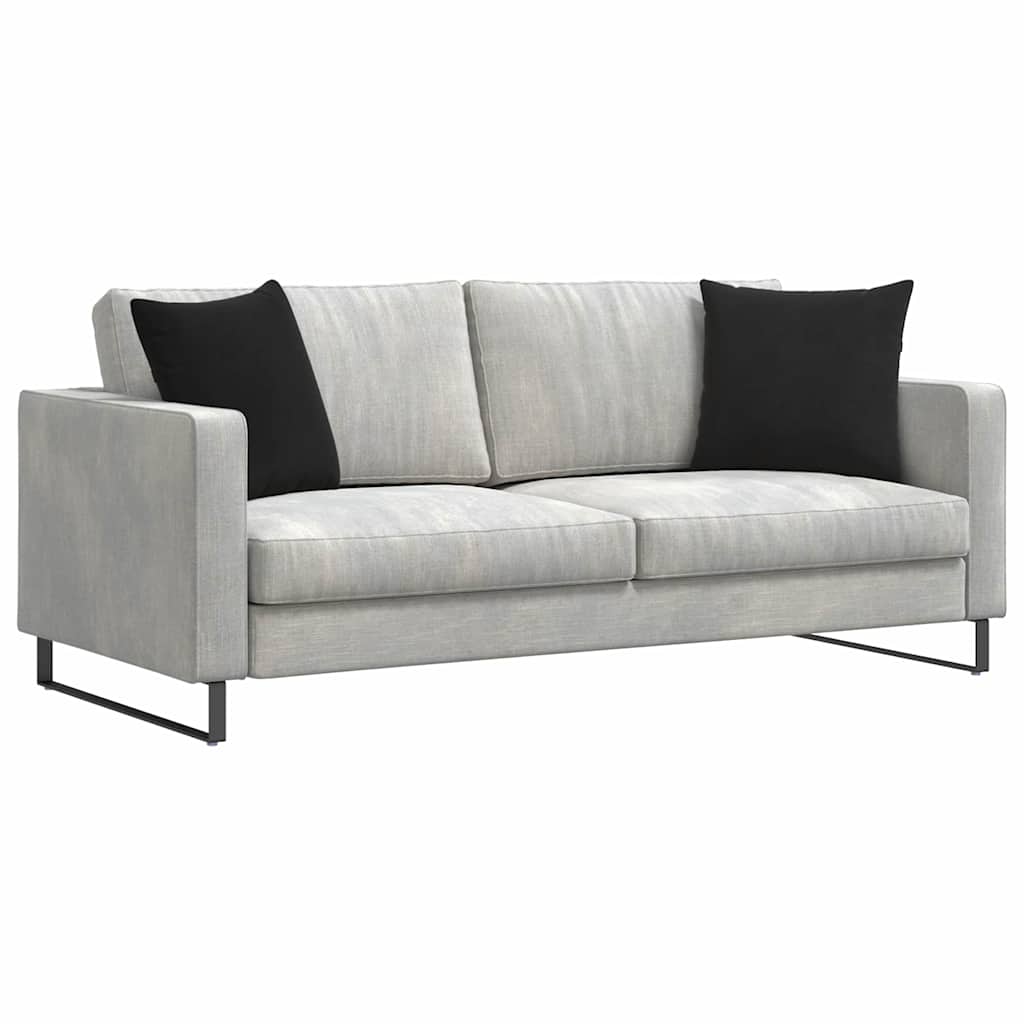 Kanapé párnák 2 pcs Fekete 45 x 45 cm Bársonyos szövet