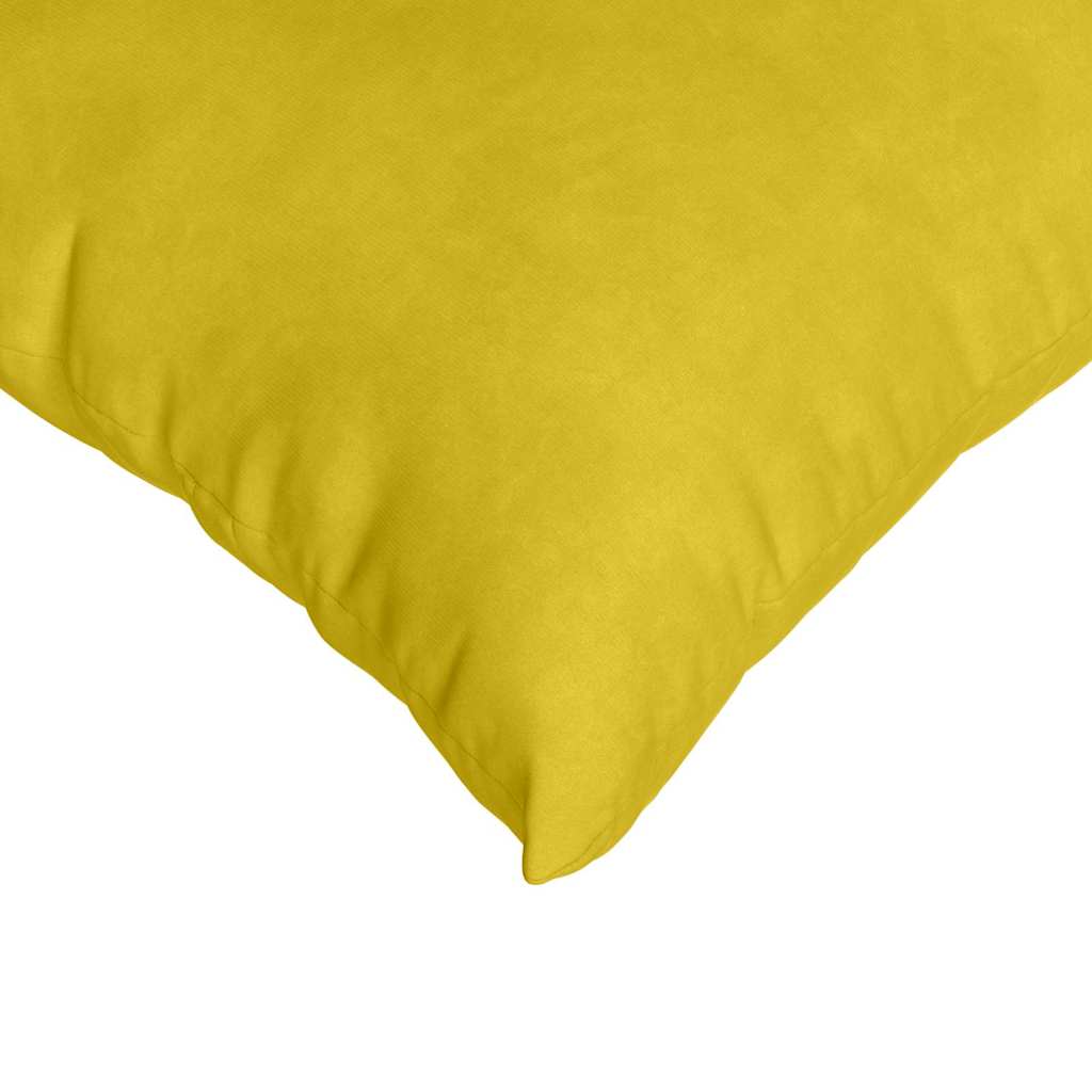 Kanapé párnák 2 pcs Sárga 45 x 45 cm Bársonyos szövet