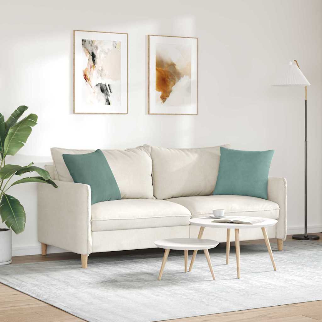 Kanapé párnák 2 pcs Tengeri Zöld 45 x 45 cm Bársonyos szövet