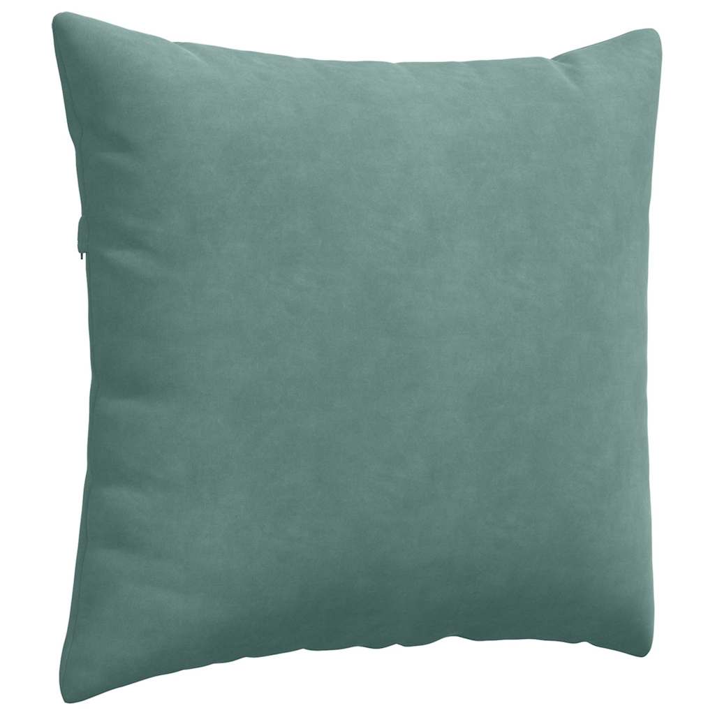 Kanapé párnák 2 pcs Tengeri Zöld 45 x 45 cm Bársonyos szövet